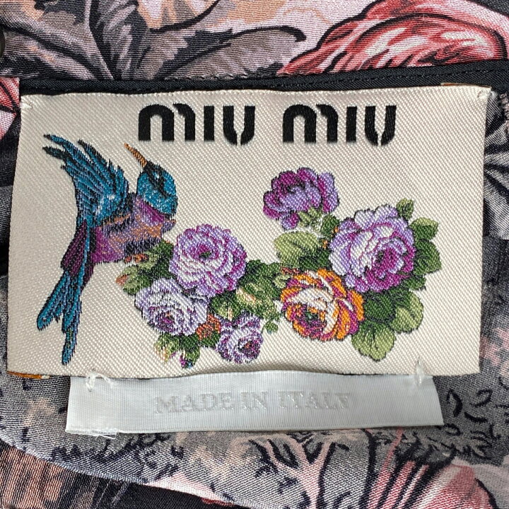 楽天市場】ミュウ ミュウ Miu Miu 花柄 ノースリーブ シャツ 