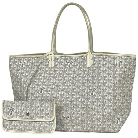 【在庫一掃】 ゴヤール GOYARD サン ルイ PM リバーシブル ショルダーバッグ トートバッグ コーティングキャンバス ホワイト レディース 【中古】