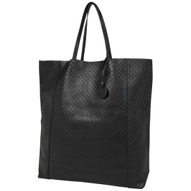 ボッテガヴェネタ BOTTEGAVENETA イントレッチオ ミラージュ トートバッグ 肩掛け トートバッグ レザー ブラック レディース 【中古】