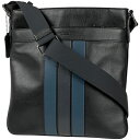 コーチ COACH ロゴ ショルダーバッグ 斜め掛け ショルダーバッグ レザー ブラック ブルー F23216 レディース 【中古】