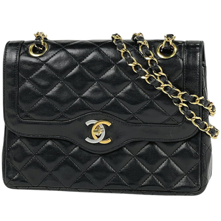 楽天市場】シャネル CHANEL パリ限定 マトラッセ Wフラップ チェーン 