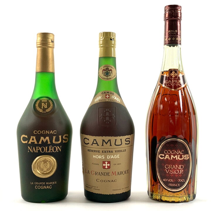 楽天市場】3本 カミュ CAMUS ナポレオン グランマルキ オルダージュ 