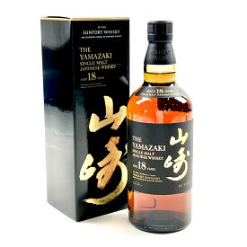 【東京都内限定お届け】 サントリー SUNTORY 山崎 18年 シングルモルト 700ml 国産ウイスキー 【中古】
