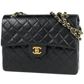 【在庫一掃】 【ジャンク品】シャネル CHANEL マトラッセ Wフラップ チェーン ショルダーバッグ ココマーク ショルダーバッグ レザー ブラック レディース 【中古】