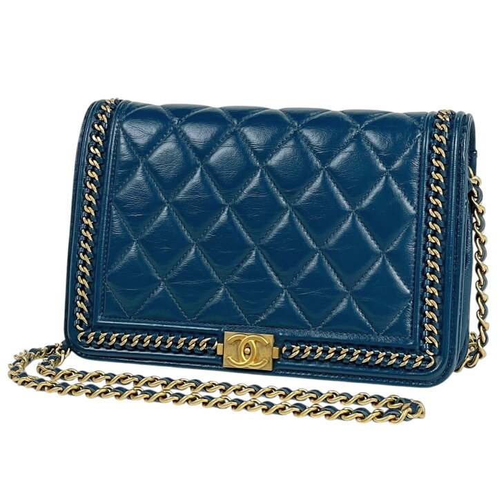 楽天市場】シャネル CHANEL ボーイシャネル チェーン ウォレット 