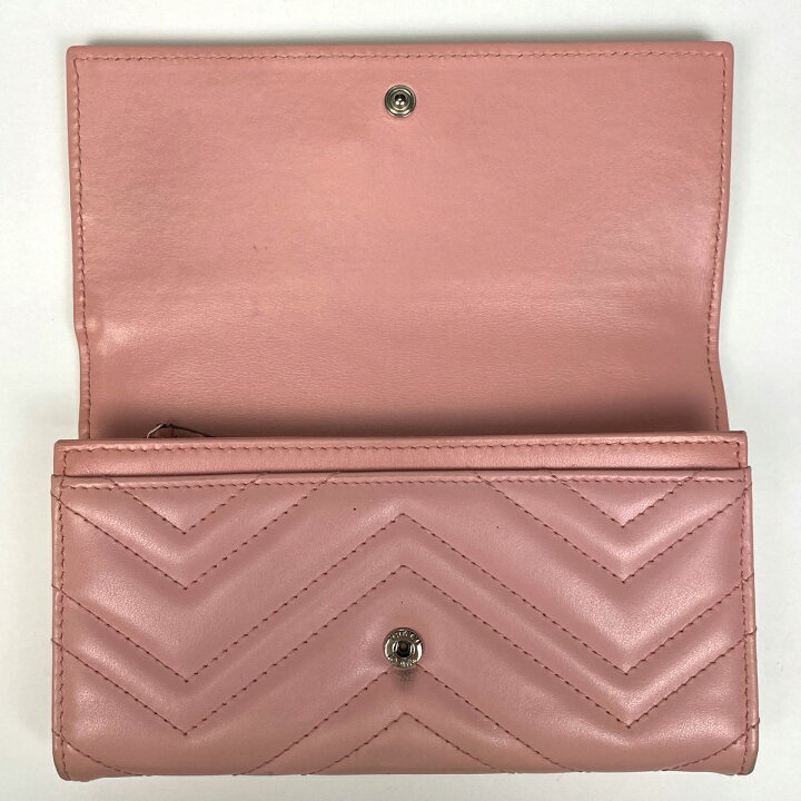 楽天市場】グッチ GUCCI GGマーモント 長財布 ダブルG 長財布 レザー  