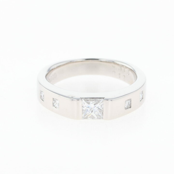 楽天市場】ダイヤモンド デザインリング プラチナ 指輪 メレダイヤ  