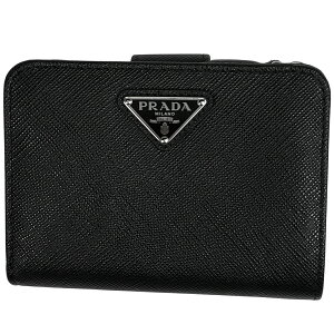 プラダ(PRADA) サフィアーノ(SAFFIANO) 中古 レディース二つ折り財布  
