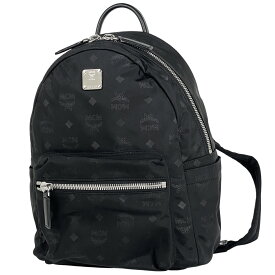 エム・シー・エム MCM ロゴグラム リュックサック ヴィセトス リュック ナイロン ブラック レディース 【中古】