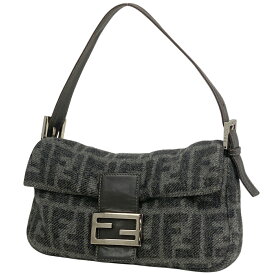 フェンディ FENDI ズッカ柄 ショルダーバッグ ハントバッグ ワンショルダー ショルダーバッグ ファブリック グレー 26424 レディース 【中古】