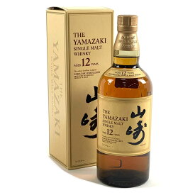 【東京都内限定お届け】 サントリー SUNTORY 山崎 12年 シングルモルト 旧 700ml 国産ウイスキー 【中古】