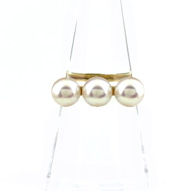 タサキ TASAKI バランスプラス リング YG イエローゴールド 指輪 真珠 リング 12号 750 パール レディース 【中古】
