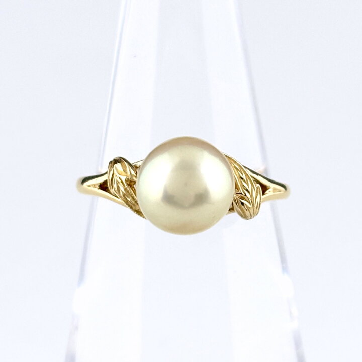 楽天市場】ミキモト MIKIMOTO パール リング YG イエローゴールド 指輪 