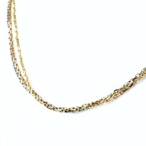 楽天市場】スリーカラー ネックレスの通販 ユーズド 中古 3連 ネックレス モード デザイン ゴールド