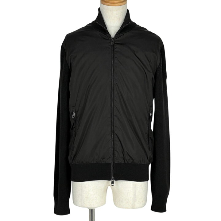 楽天市場】モンクレール MONCLER ニット切り替え ジップアップ 