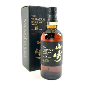 【東京都内限定お届け】 サントリー SUNTORY 山崎 18年 シングルモルト 700ml 国産ウイスキー 【中古】