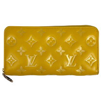 LOUIS VUITTON ルイヴィトン ヴェルニ 長財布 フラップ イエロー 