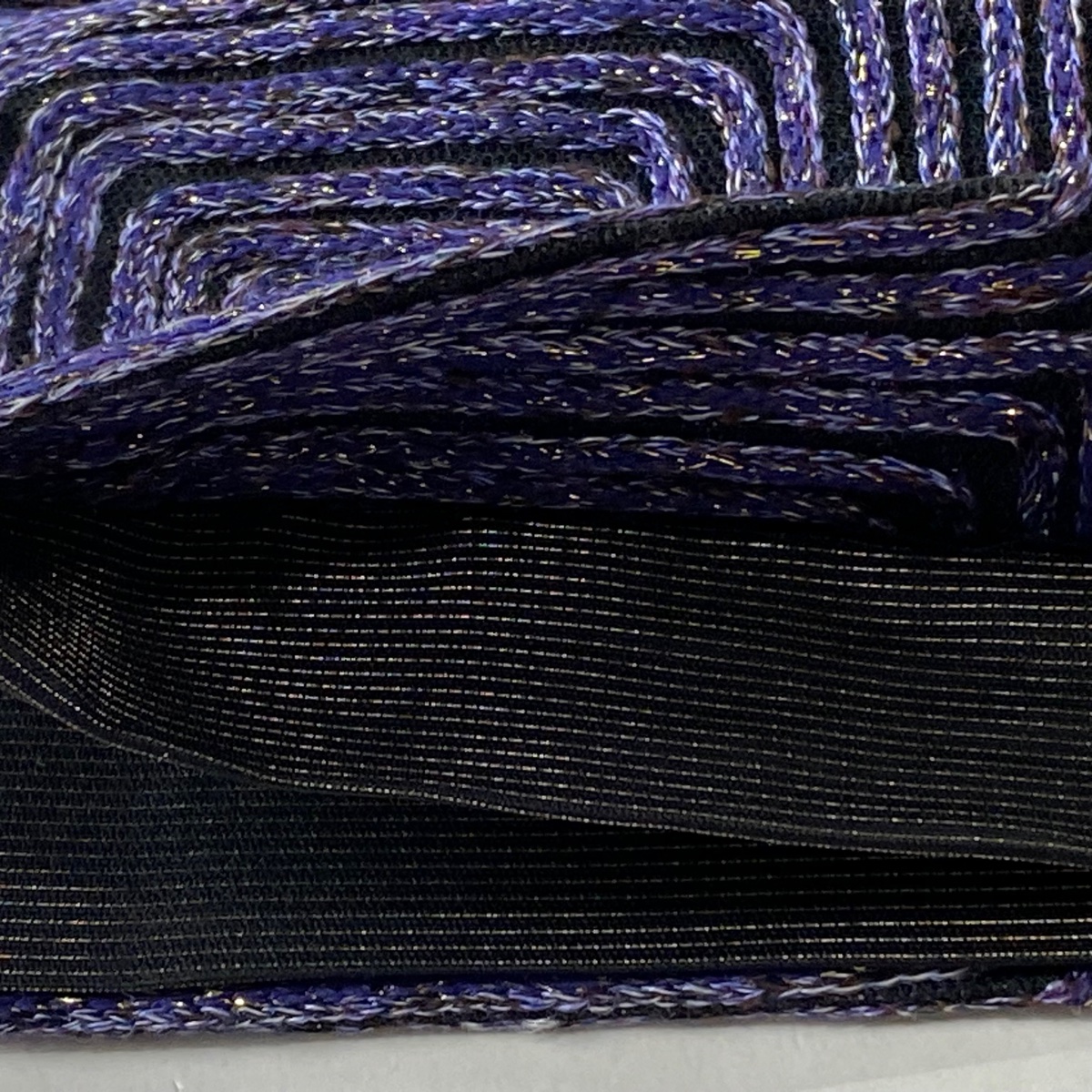 楽天市場】袋帯 美品 逸品 落款あり 無月 幾何学模様 箔 紫 全通 正絹