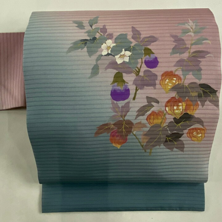楽天市場】名古屋帯 美品 名品 二代目清次郎 落款あり 夏帯 絽 鬼灯 