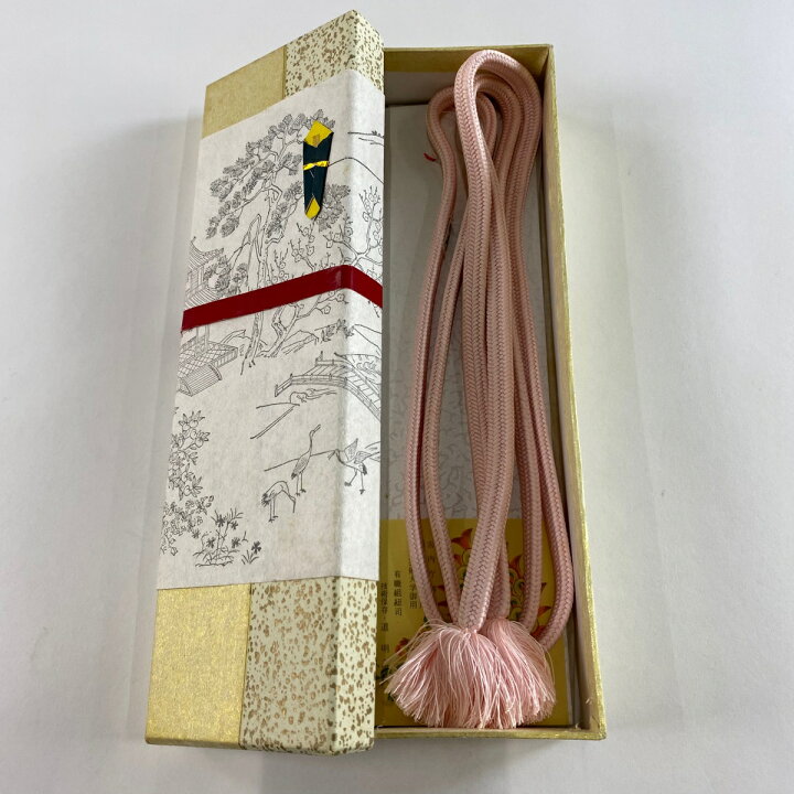 楽天市場】帯締め 美品 名品 無形文化財 有職組紐 道明 薄ピンク 正絹  