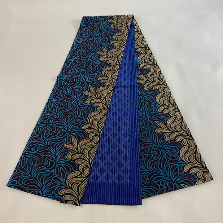 楽天市場】袋帯 美品 逸品 落款あり 夏帯 衣扇四條庵 葉柄 墨色  