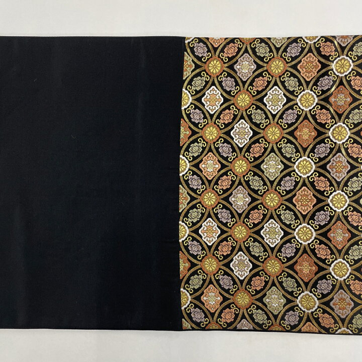 楽天市場】袋帯 美品 名品 鈴乃屋 七宝 金糸 箔 黒 六通 正絹 【中古 