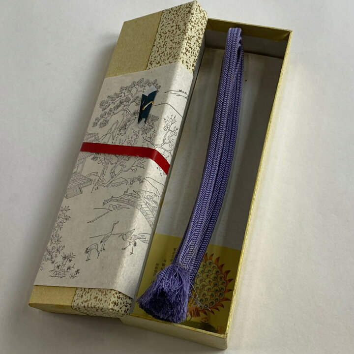 楽天市場】帯締め 名品 無形文化財 有職組紐 道明 薄紫 正絹 和装小物 