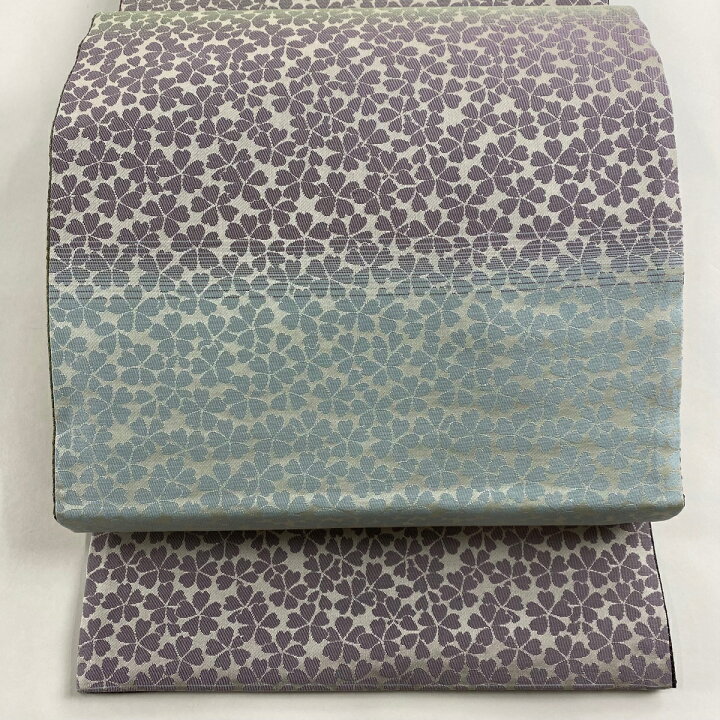 楽天市場】袋帯 美品 名品 桜 灰紫 全通 正絹 【中古】 : バイセル  