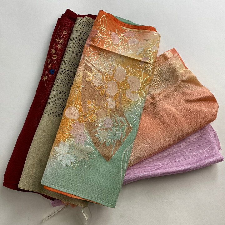 楽天市場】帯揚げ 優品 帯揚げ5枚セット 薄緑 正絹 和装小物 【中古 
