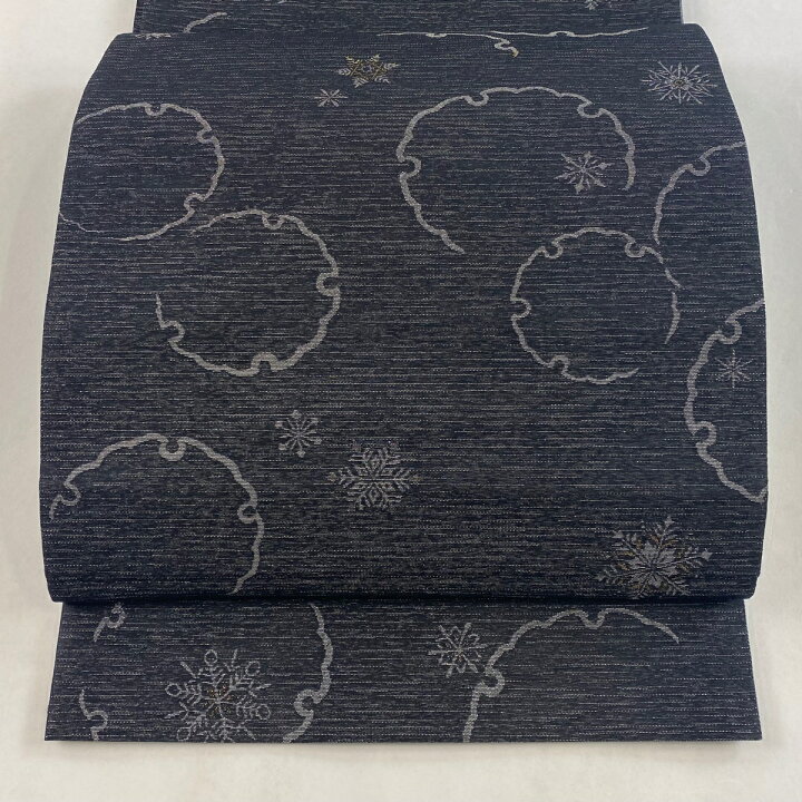 楽天市場】袋帯 美品 逸品 となみ織物 落款あり リバーシブル 雪輪 雪 