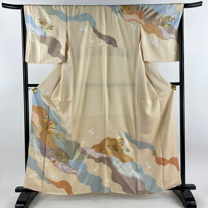 楽天市場】訪問着 身丈161cm 裄丈68cm L 袷 千總 落款あり 菊 霞 刺繍 