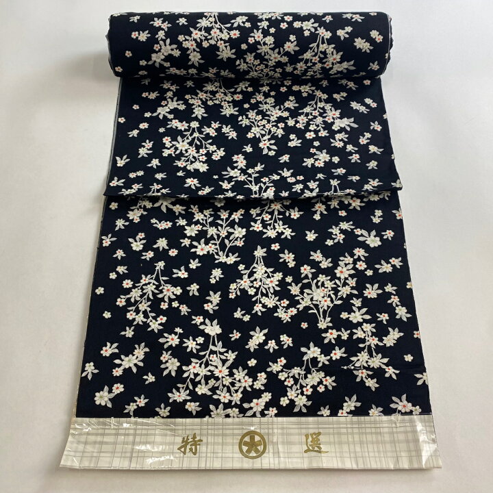 楽天市場】反物 秀品 小紋 草花 黒 正絹 【中古】 : バイセル 楽天市場店