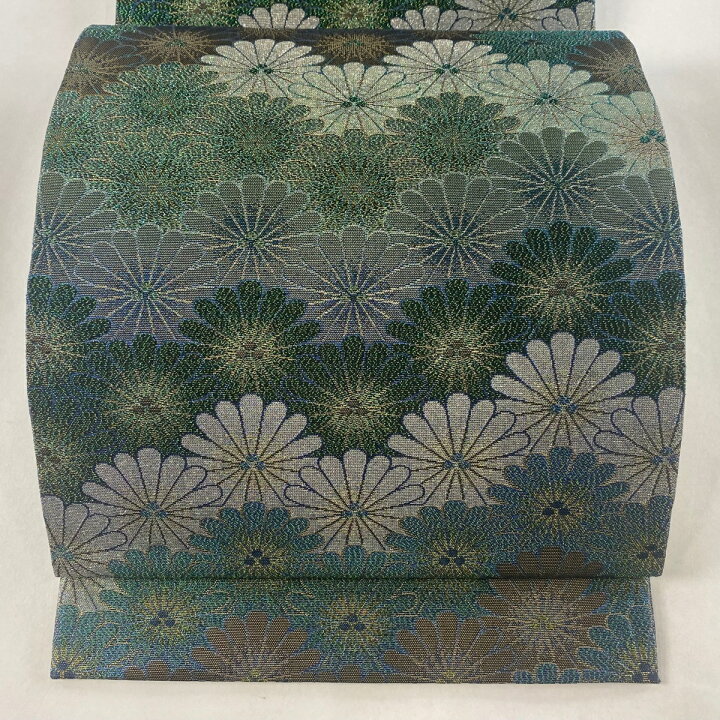 楽天市場】袋帯 美品 逸品 佐波理 落款あり 慶祥菊文友 箔