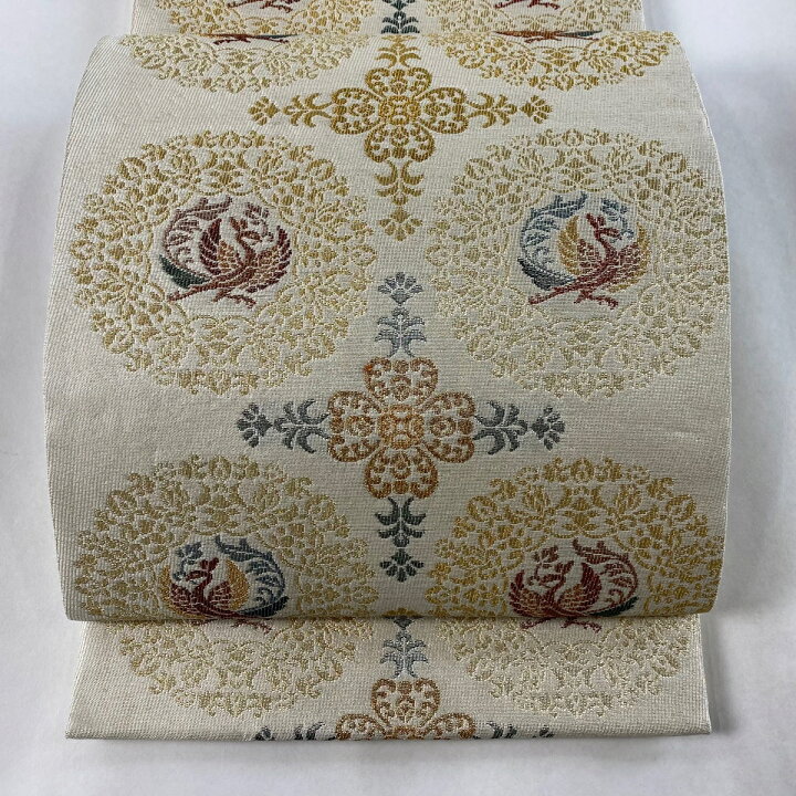 楽天市場】袋帯 美品 逸品 紋屋井関 落款あり 御寮織 鳳凰 華文 金銀糸 