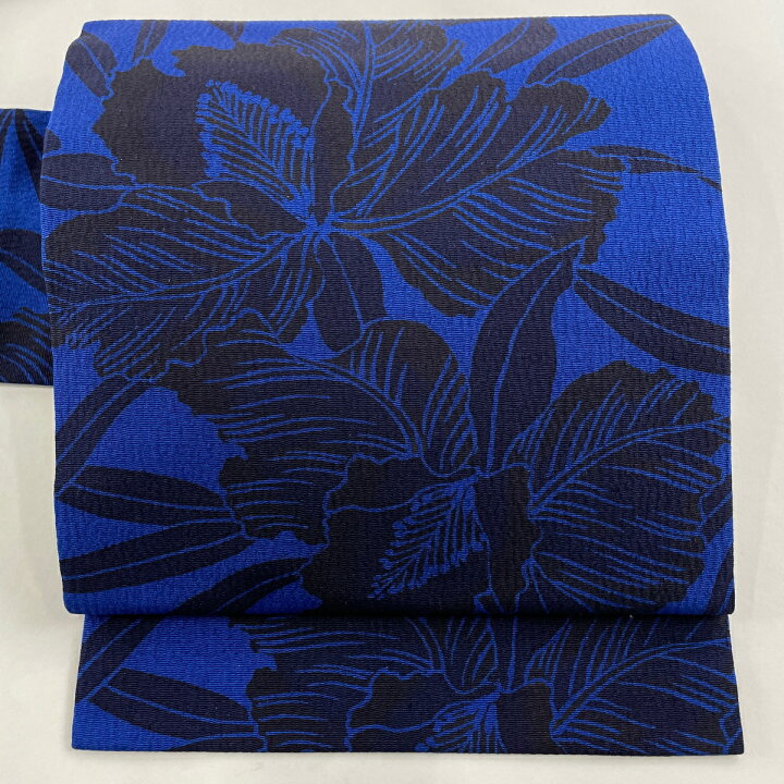 楽天市場】名古屋帯 美品 逸品 浦野理一 花 濃紺 正絹 【中古 