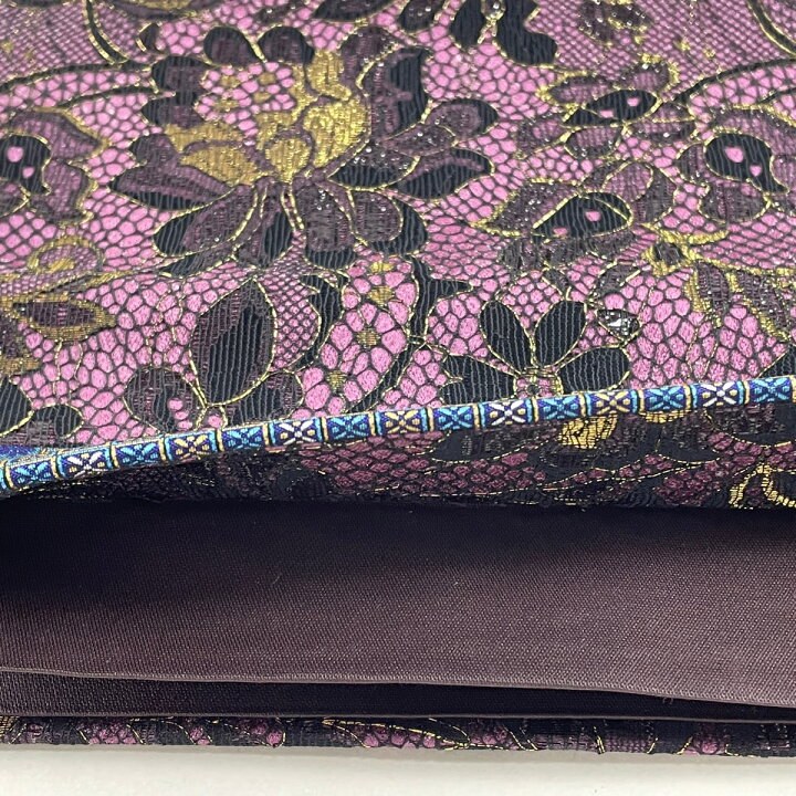 楽天市場】袋帯 美品 逸品 落款あり 灘景翔 草花 葉柄 金糸 切りばめ 