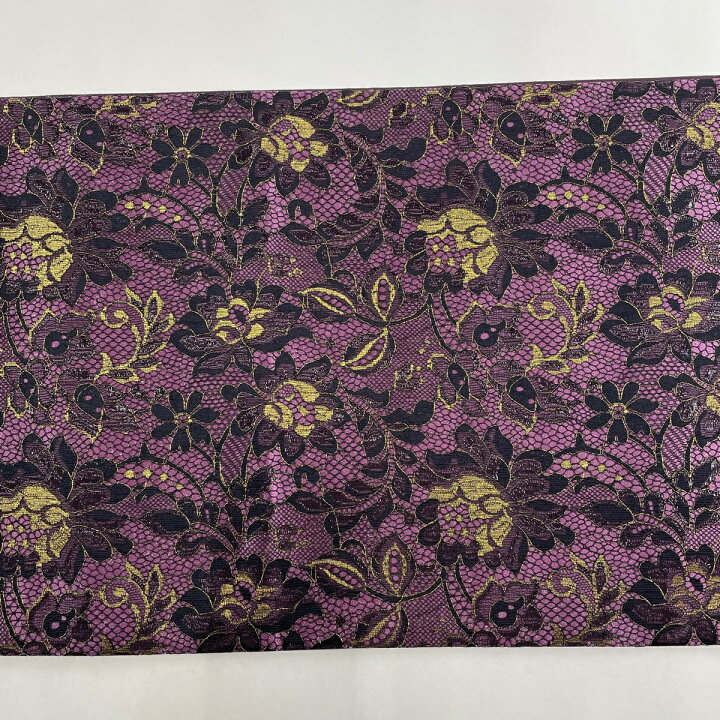 楽天市場】袋帯 美品 逸品 落款あり 灘景翔 草花 葉柄 金糸 切りばめ 