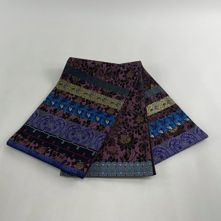 楽天市場】袋帯 美品 逸品 落款あり 灘景翔 草花 葉柄 金糸 切りばめ 