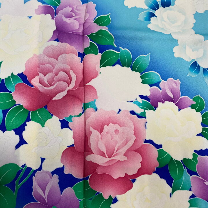 楽天市場】振袖 身丈161.5cm 裄丈66cm M 袷 秋山庄太郎 落款あり 薔薇 