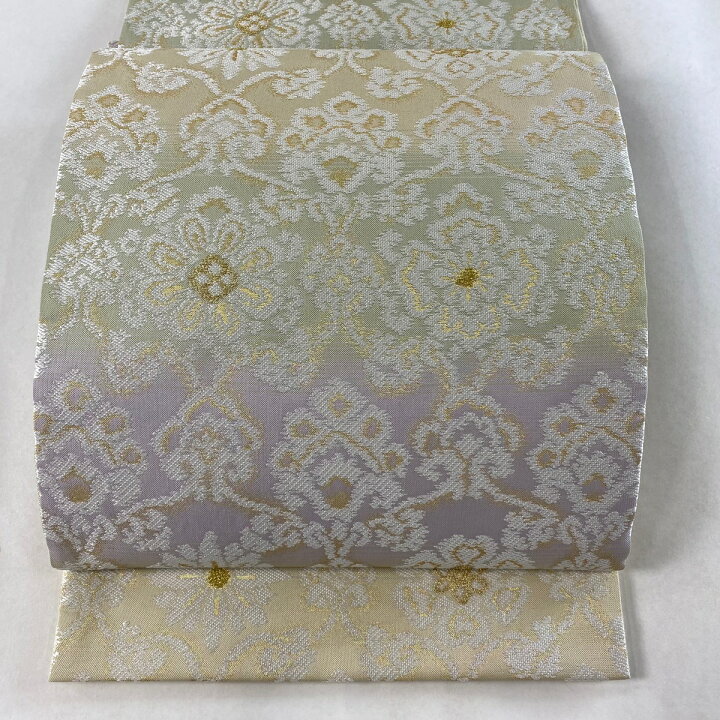 楽天市場】袋帯 美品 逸品 洛陽織物 落款あり 水麗 華文 草花 金糸 箔 