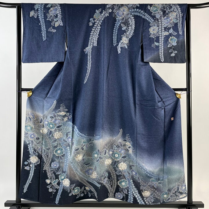 楽天市場】訪問着 身丈155.5cm 裄丈64cm M 袷 落款あり 辻ヶ花 金彩  