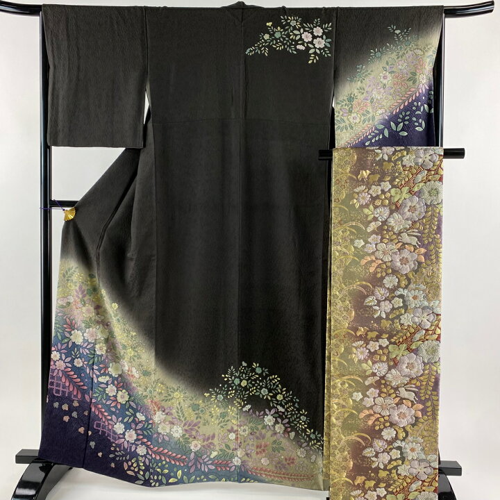 楽天市場】訪問着 身丈161cm 裄丈67cm M 袷 袋帯セット 辻が花柄 