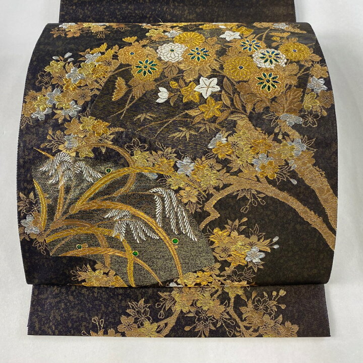 楽天市場】袋帯 美品 逸品 じゅらく 落款あり 玉蟲貴人 桜華宝扇文 桜 
