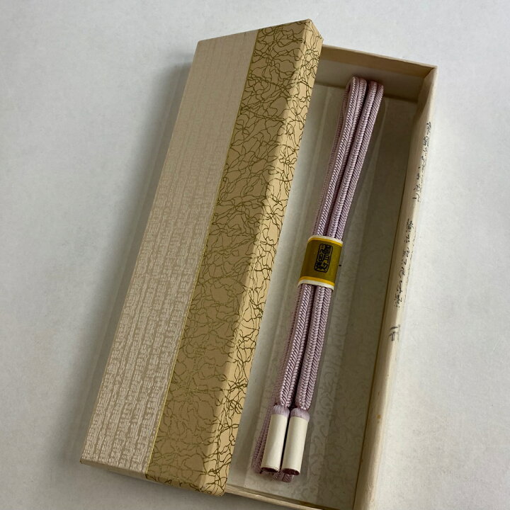 楽天市場】帯締め 名品 無形文化財 有職組紐 道明 薄紫 正絹 和装小物 