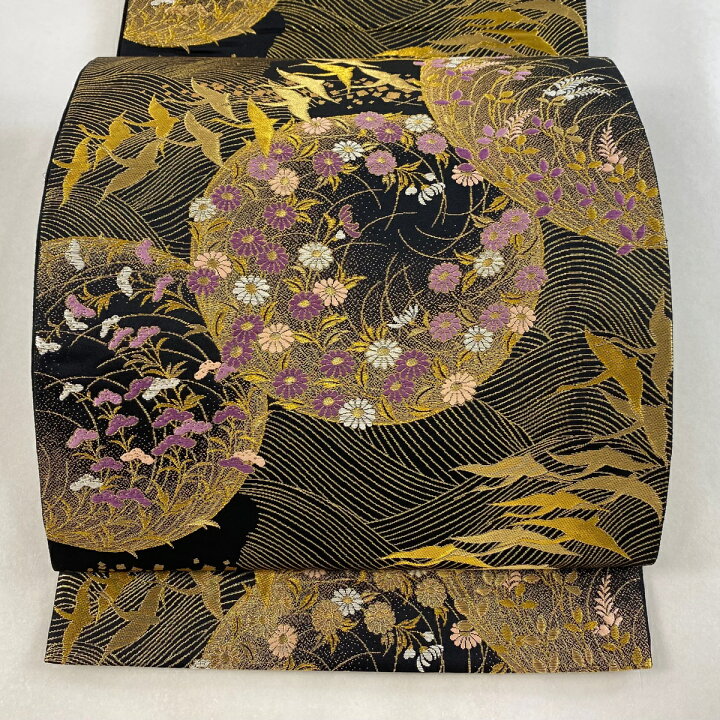 楽天市場】袋帯 美品 逸品 じゅらく 落款あり じゅらく帝王紫 あけぼの 