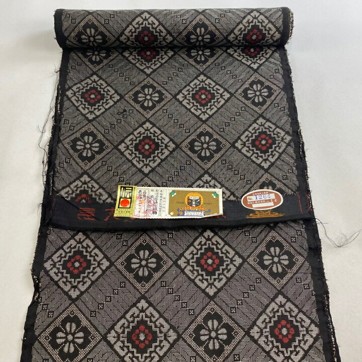 反物 逸品 大島紬 証紙 龍郷柄 焦茶色 正絹 【中古】（楽天市場】反物  