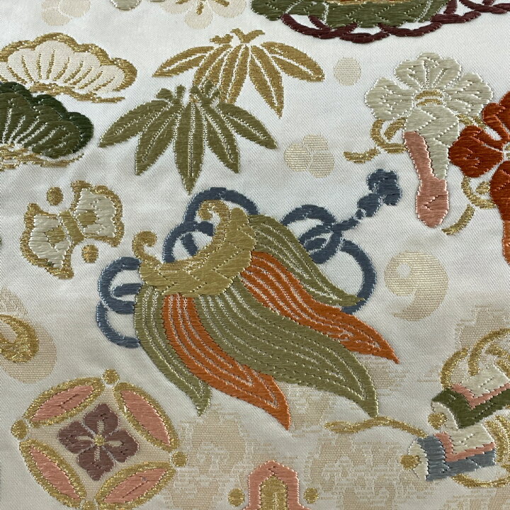 楽天市場】袋帯 美品 名品 吉祥宝来 宝づくし 松竹梅 唐織 金糸 