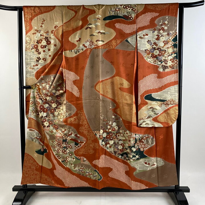 振袖 身丈156cm 裄丈63.5cm 正絹 美品 名品 【中古】 