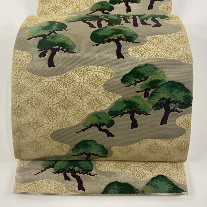 楽天市場】袋帯 美品 逸品 木村雨山監修 落款あり 芳彩 兼六瑞松 七宝