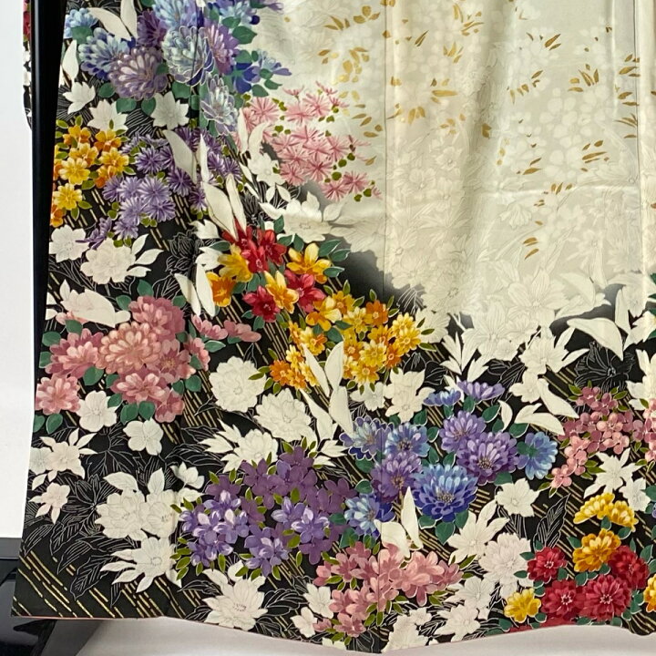 楽天市場】振袖 身丈161.5cm 裄丈67cm M 袷 岩田専太郎 落款あり 牡丹 